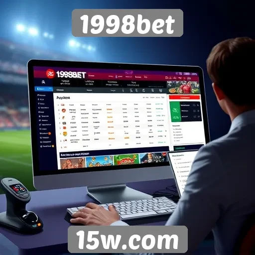Interface do usuário do site 1998bet
